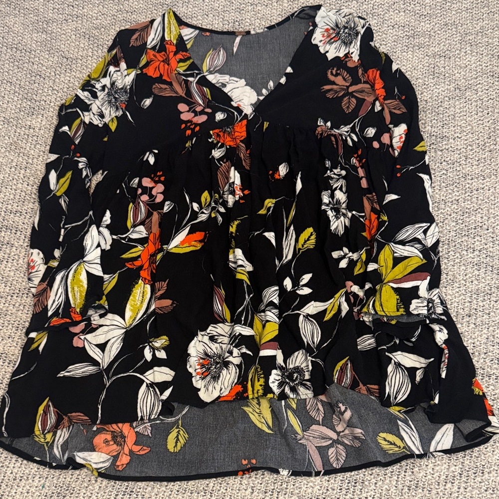 Free People Willow & Root (FP Collab) Floral Babydoll Top | Women’s Small